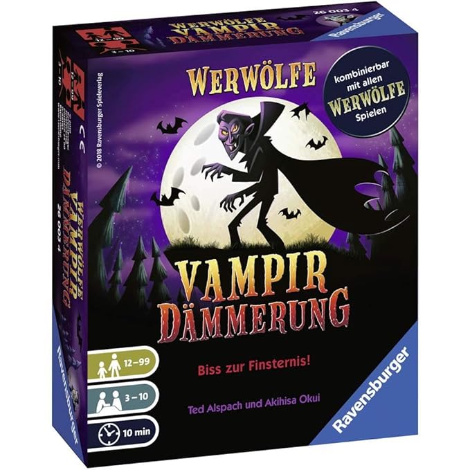 Ravensburger 260034-Werwölfe Vampirdämmerung Kartenspiele