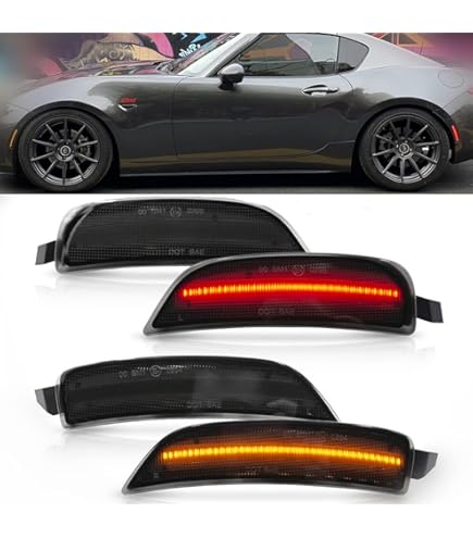 Mazda MX-5 LEDテールランプ スモーク 2個セット Amazon.com: Exterior Accessories - Black Smoked Full LED