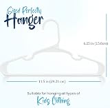 Utopia Home Plastic Kids Hangers for Clothes Pack of 40 White Slim view 7