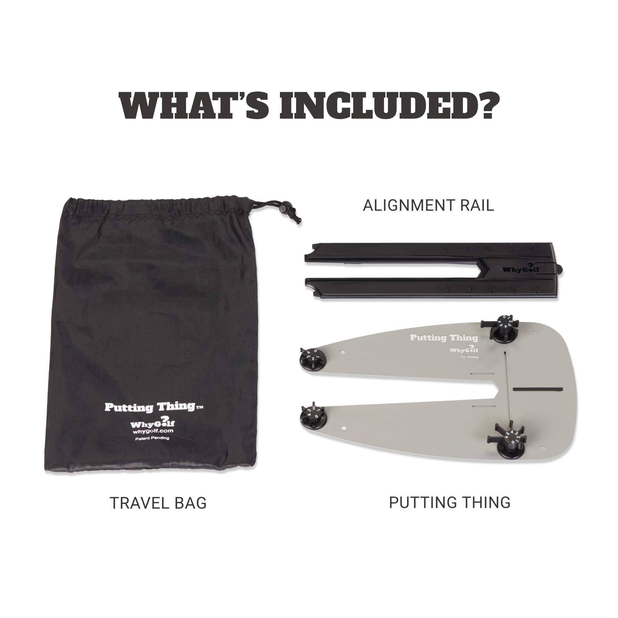 WHYGOLF Putting System & Putting Thing – Golf Training Aid for Stroke, Accuracy & Green Reading – Adjustable Putting Gates for Home & Green Practice – Putter Teaching Tool for Better Control