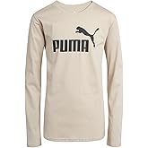 PUMA Boys' Long Sleeve Athletic Crewneck T-Shirt