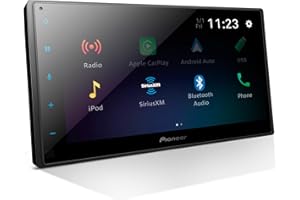 Pioneer DMH-1600NEX 6.8" Double-Din Digital Multimedia Receiver - Built in Bluetooth, Wired Apple CarPlay and Android Auto, Touchscreen, Rear Camera Input