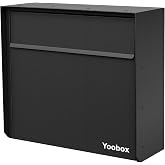 YOOBOX Wall Mount Mailbox for House Outside, Anti-Theft Locking Mailbox, Weatherproof Mailboxes 13.5" H x 15" L x 5.5" D, Black