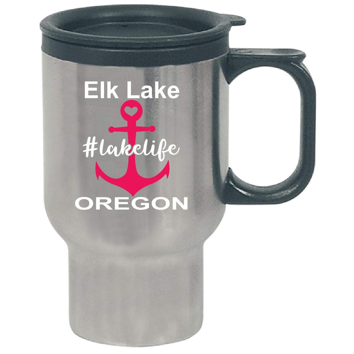 Amazon Com Lake Life Elk Lake Oregon Travel Mug Kitchen Dining