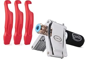 KADACHA Bike Multitool with CO2 Inflator & Tire Levers - Portable Bicycle Multi Tool Repair Kit - Cycling Multitool for Road and Mountain Bikes,No CO2 Cartridges Included