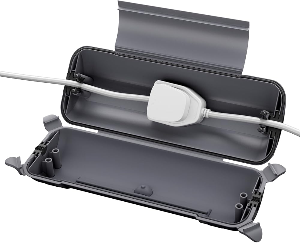 Restmo Outdoor IP44 Waterproof Connection Box 29x11x7.5cm Grey