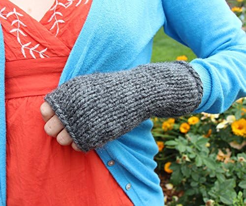 Hand Knit Lightweight Fingerless Gloves
