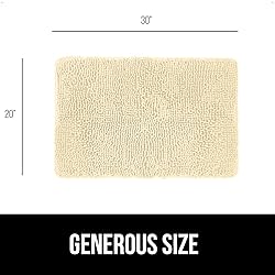 Gorilla Grip Bath Rug 30x20, Thick Soft Absorbent