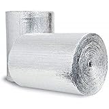 Double Bubble Reflective Foil Insulation (24 inch X 10 Ft Roll) Industrial Strength, Commercial Grade, No Tear, Radiant Barri