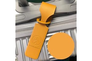 Luggage Tag PU Leather Long Strip Hanging Luggage Tag Portable Travel Accessories for Suitcase Handbags Backpacks Name ID Add