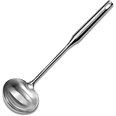 Starfrit Stainless Steel 13.8'' Asian Style Ladle -Perfect for Wok Cooking, Soups and Sauces
