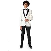 Opposuits Teen Boys Formal Outfit - Premium Tuxedo Suit - Slim Fit - Includes Blazer, Pants and Bow Tie