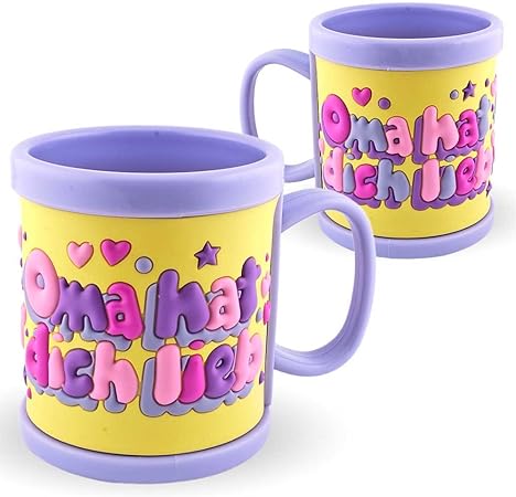 childrens plastic 3d mugs with names on them