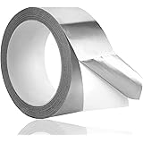 Premium Silver Aluminum Foil Tape (2" x65Feet,3.9mil), Insulation Adhesive Metal Tapes for Ductwork, Heavy Duty Duct Tape for
