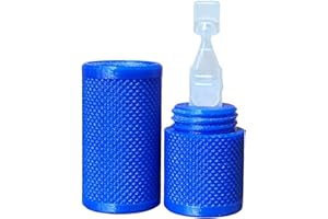 Eye Drop Vial Holder & Pocket Carry Case - Holds One (1) Single-Use Eye Drop Vial - Great for carring in pocket, purse/clutch, school bag - Znet3D (Blue)