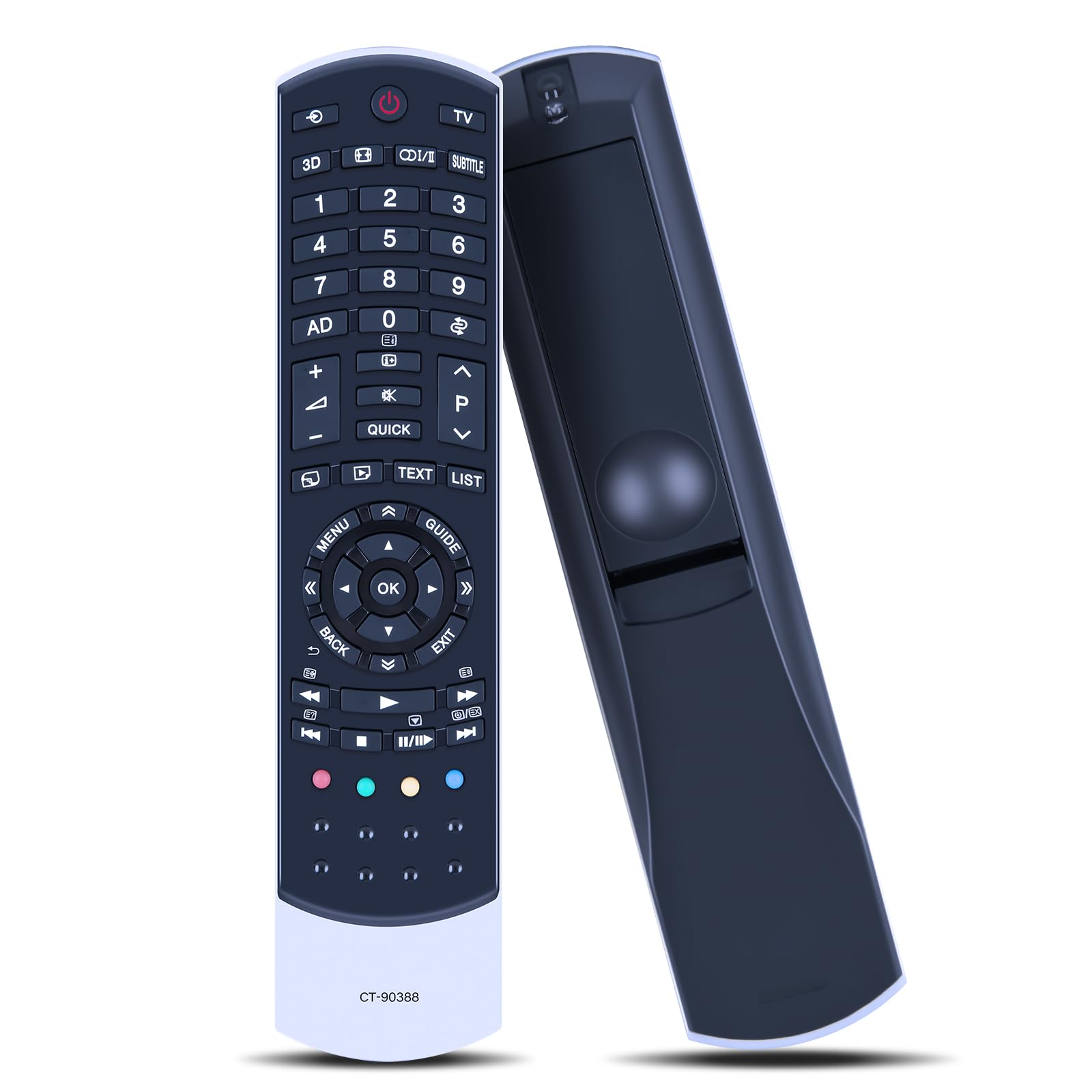 New CT-90388 Remote Control for TOSHIBA TV, Compatible with 32RL838 40TL838G 46TL838G 32RL838G 40TL838R 46TL868G 32TL838 40TL868G 46TL868N 40RL838 46TL838F 32TL868 46TL838 — image 1