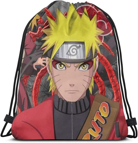 Amazon ビームバックパック ナルト 巾着バックパック ジムサック ナップサック 多機能ビームバックパック 収納バッグ 巾着袋 旅行防水 通勤 運動 大容量 男女兼用 Simple Love シンプル ラブ シューズ バッグ