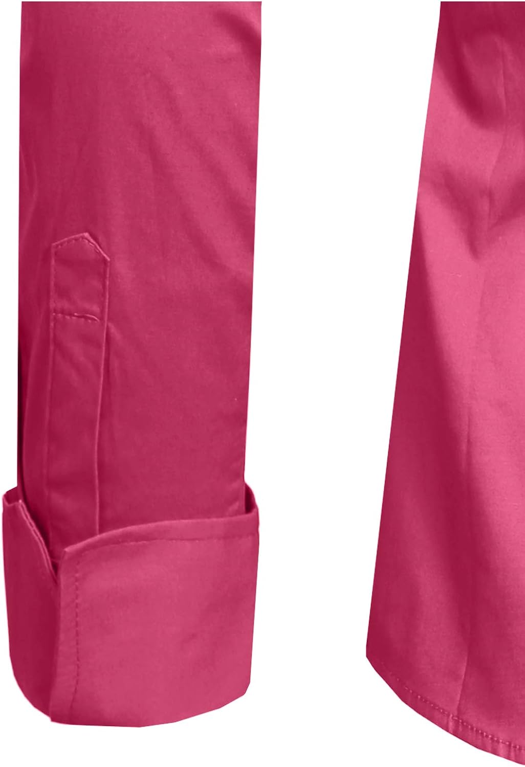 J. LOVNY Girl's Basic Casual Long Sleeve Roll Up Button Down Blouse Shirts: Clothing