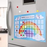 GWHOLE Potty Training Reward Chart 2 Pack Toddler Unicorn Stickers Wipe Clean view 4