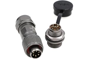 ZBLZGP WEIPU ST12 IP67 6Pin Waterproof Aviation Cable Connector Plug Socket Aviation Panel Mount 12mm 5A 125V Power Connector