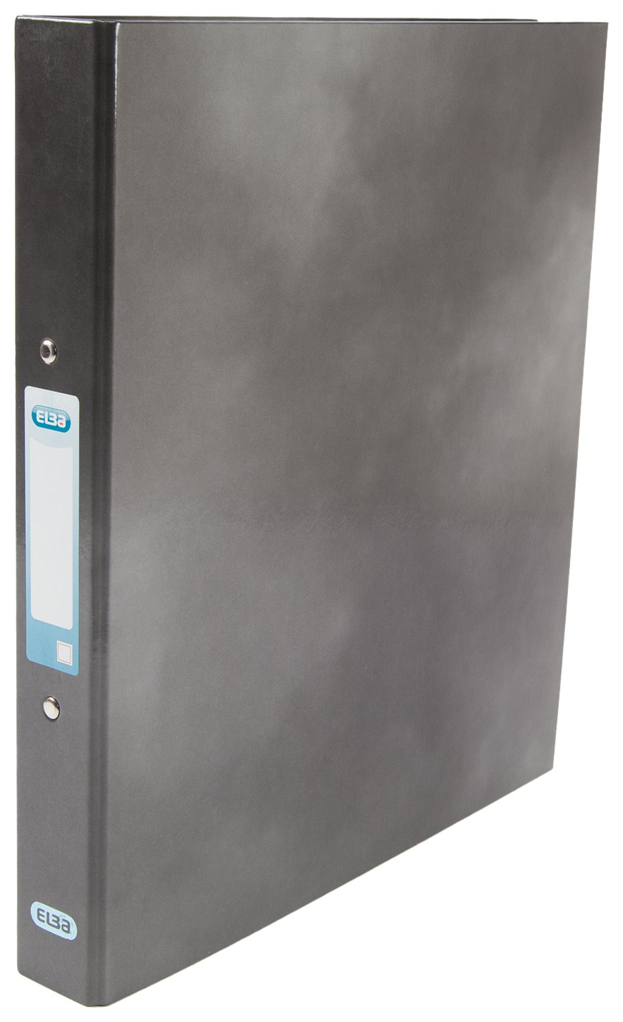 Elba Classy A4+ 2-O Ring Binder, Paper On Board, 20 mm Capacity, Black, Pack of 10