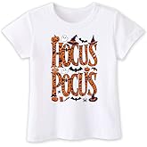 Halloween Shirt for Kids Boys & Girls Holiday T-Shirt for Toddler Pumpkin Ghost Skeleton Dinasour,2T-8T