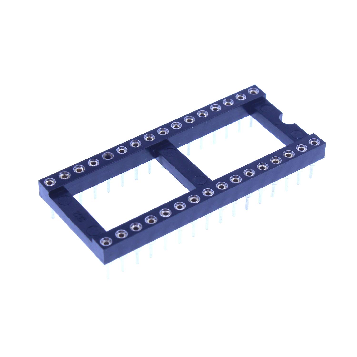 5PCS 2.54mm Pitch Round Pin 18mm Wide DIP-32 DIP32 IC Test Socket Adapter Solder Type