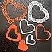 Dies Cut Cutting Die Scrapbooking for Card Making Love Heart Round Circle Flower Sunflower Nesting Metal Stencils 4set for DIY Photo Album Decorative Embossing DIY Paper (Set 4)