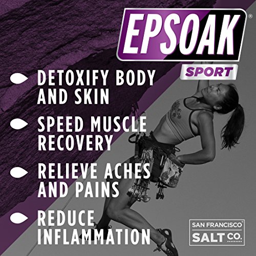 Epsoak Sport Lavender Epsom Salt for Athletes 5 lbs. Soothing Therapeutic Soak with Lavender