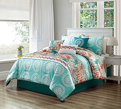 Compare Prices On Turquoise Comforter Online Shopping Buy Low Price Turquoise Comforter At Factory Price Bedroom Turquoise White Bed Set Purple Bedroom Decor