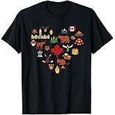 Canadian Vintage Symbols Canada Flag Maple Leaf RCMP T-Shirt