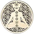 Chakra Meditation Energy Balance Crystal Healing Wood Crystal Grid Altar Crystal Healing Sacred Geometry Metatron's Cube Witchcraft (D)