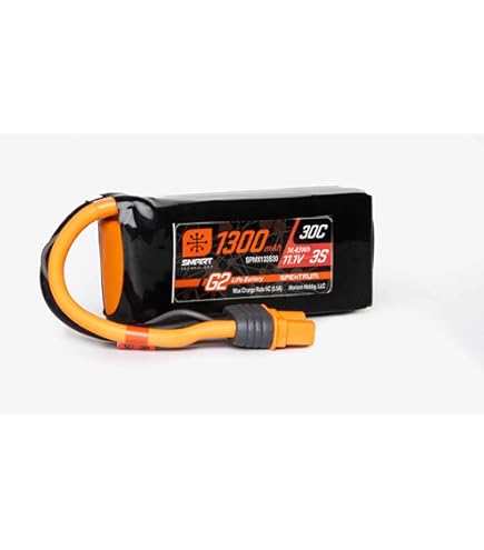 Amazon.com: Spektrum Accessories 11.1V 1300mAh 3S 30C Smart G2