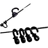 JATYP Monkey Tail Bow String Silencers, Dampener for Compound &amp; Recurve Bow | 4-Pack Rubber Monkey Tail String Silencers Cut Vibration &amp; Noise; Easy Install; Fit Compound/Recurve Bows