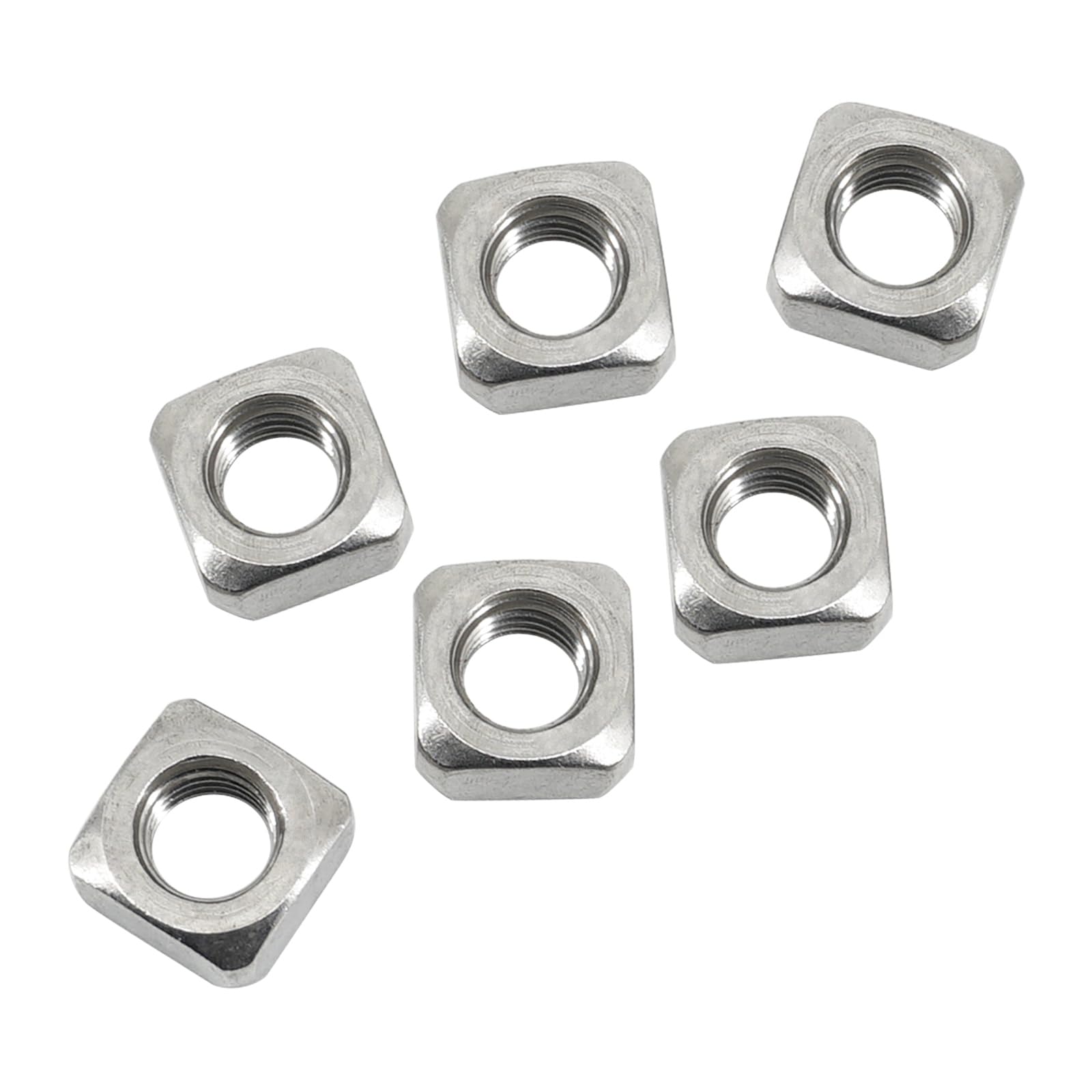 M8 Square Nut 304 Stainless Steel Thread Nut (Pack of 30)