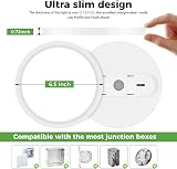 zemty 12W LED Ceiling Light 3000K 4000K 6500K IP44 Bathroom Ultra Thin 16cm view 4