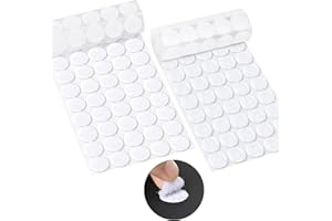 1008 Pcs (504 Pairs) 0.59" Diameter Self Adhesive Hook and Loop Dots - Strong Sticky Round Adhesive for Arts & Crafts, Classr