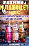 Diabetes-Friendly NUTRiBULLET Recipes: 100 Quick, Easy and Delicious Smoothie Recipes for Better Health and Diabetes Control (Smoothies, Superfood, Diabetes Control, Weight Loss, Paleo Diet, Healthy) by Celeste Jarabese, Content Arcade Publishing