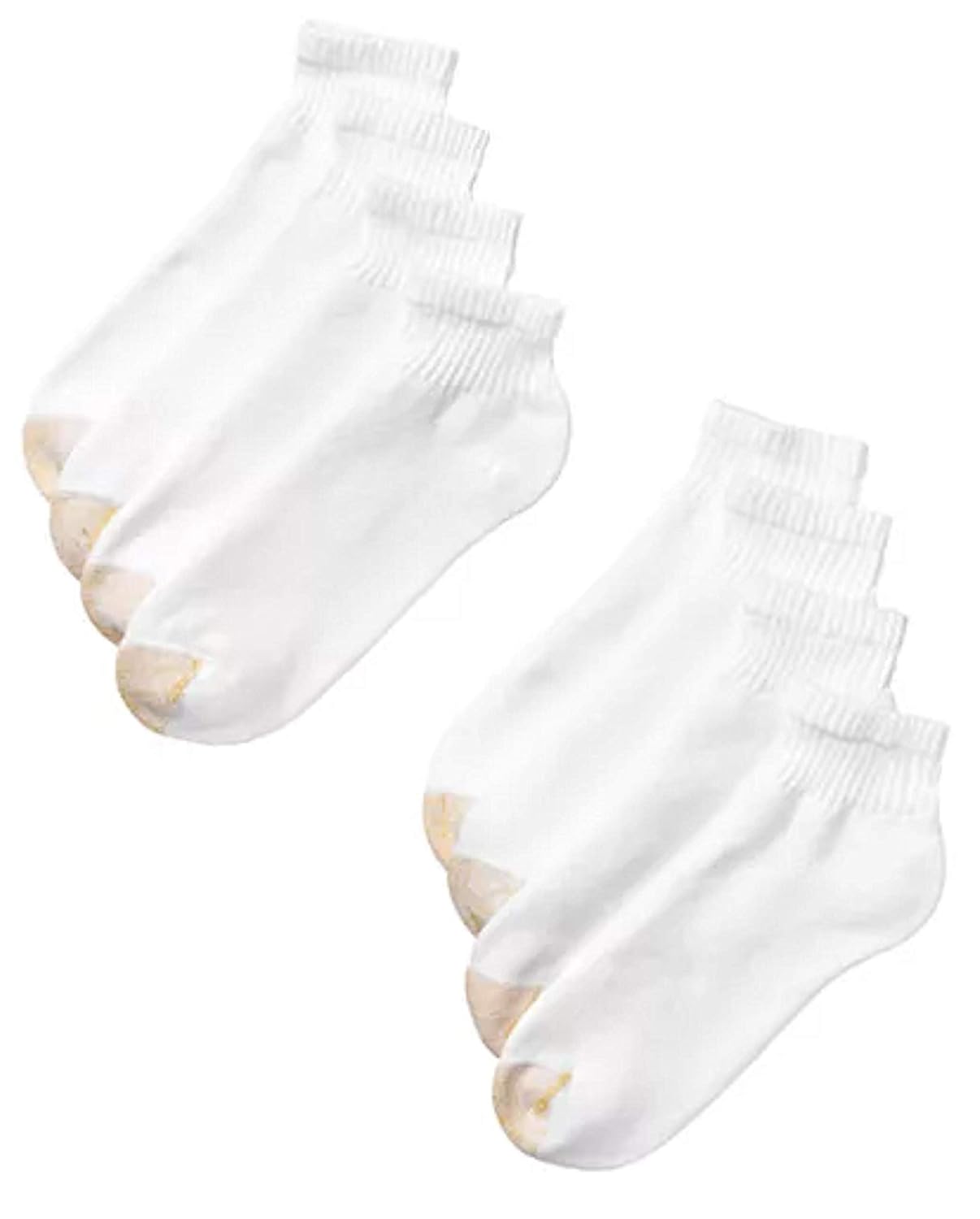 Gold Toe Men's 8Pack Quarter Socks (White) Amazon.in Clothing
