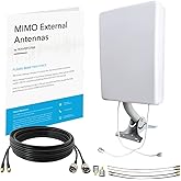 Waveform 2x2 MIMO Panel Antenna Kit | 4G and 5G Compatible Modem, Router, Gateway and Hotspot Antenna Kit | Cellular Antenna 