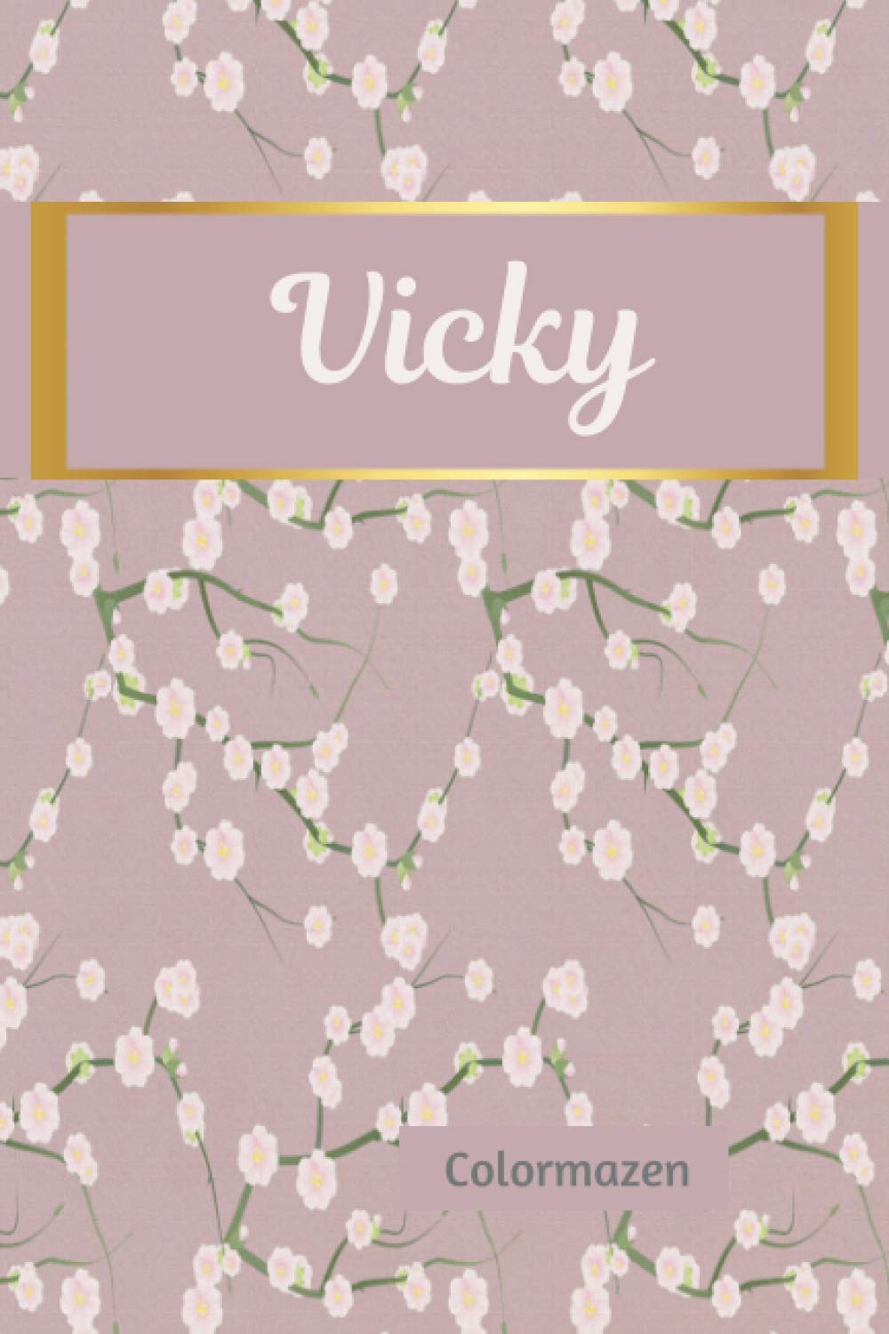 Vicky: Personalised Cherry Blossom Notebook (Small)