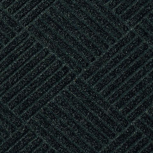 Waterhog Premier Charcoal 3' x 5' Entrance Mats - Smooth Back, Rubber Border