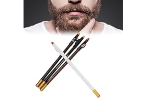 4pcs Barber Pencil with Sharpener, Barber Magic Pencil, Hairline Beard Pencil Hair Beard Shape Accessories, Grooming Kit Trac