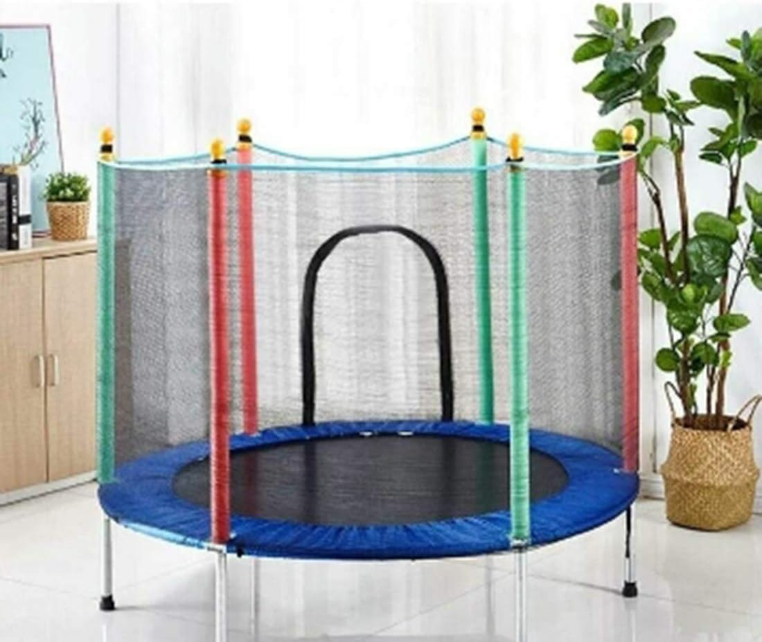 Matuke 6 Foot Tubes Household Kid Indoor Outdoor Trampoline Set with Protecting Wire Net, Jump & Bounce Garden Outdoor…