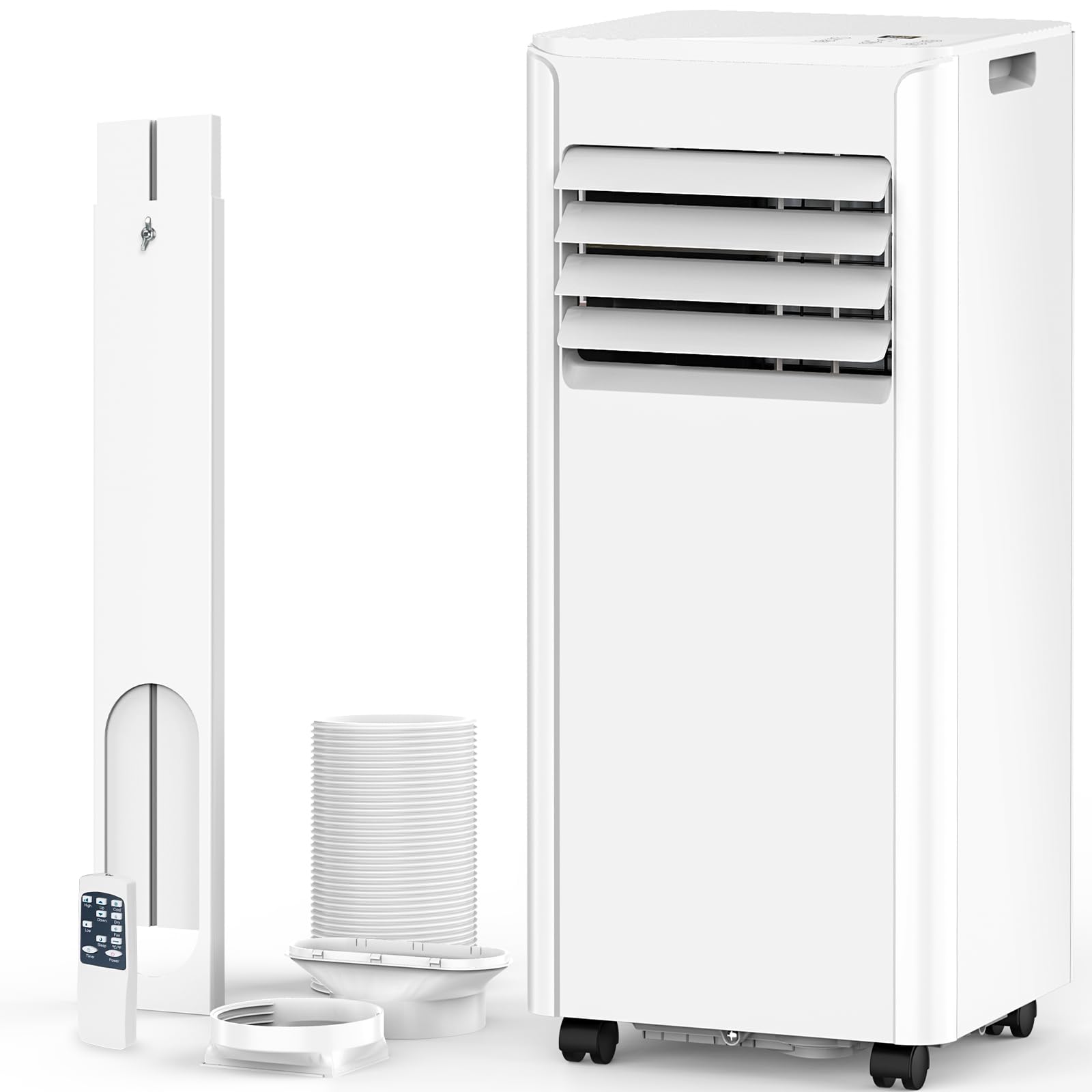 Photo 1 of  ***(MISSING REMOTE CONTROL, TEMP CTRL PANEL NOT FUNCTIONING PROPERLY, SOME SCUFFS/SCRATCHES, SIDE PANEL DENTS/BENT)***Electactic Portable Air Conditioners 10000 BTUs, Portable AC unit Cools Up to 450 sq.ft,3-in-1 Free Standing Cooling AC Unit with Fan & 