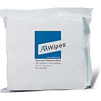 AAwipes Cleanroom Wipes Nonwoven Wipes Cellulose/Polyester Blend (Grade A, 68 Gram) 9" x 9"for Lab, Electronics, Pharmaceutic