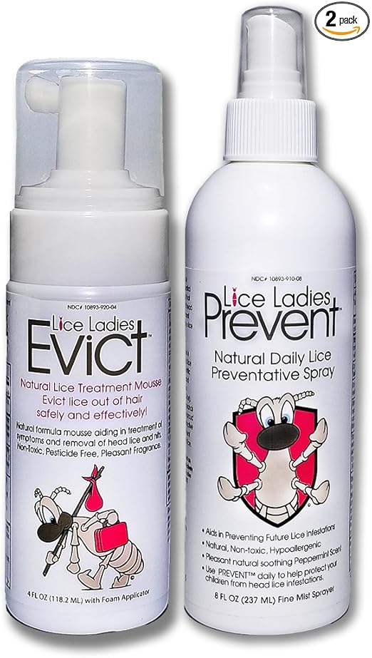 Amazon Com Lice Ladies Evict And Prevent 2 Pack All Natural Non