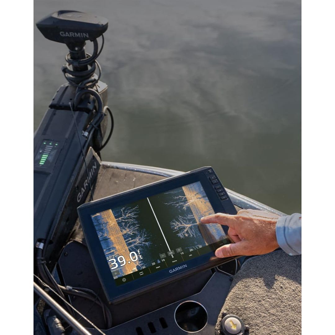 Garmin ECHOMAP Ultra 2 12-Inch 126sv Chartplotter with Garmin Navionics Plus Mapping and LiveScope Live-Scanning Sonar (Black)