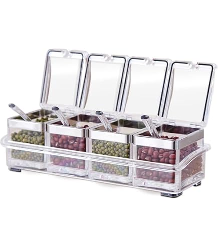 Tarros Especias Juego De 3 Botes Para Especias Con Cuchara Tarros De Cristal Para Cocina