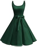 Vestito Vintage Anni '50 Donna - Stile Rockabilly, Pois, Cotone, Cintura In Raso, Estivo - Foto 3